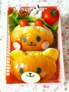 うさぎ&くまのロールサンド-レシピのメイン写真