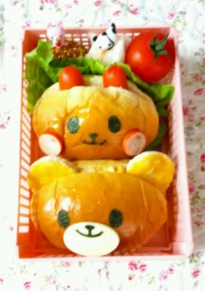 うさぎ&くまのロールサンド-レシピのメイン写真