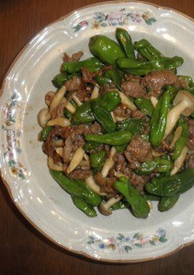 しし唐と牛肉のオイスターソース炒め-レシピのメイン写真