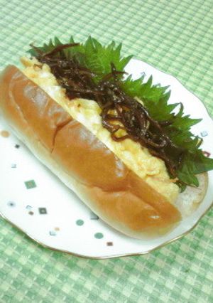いかなごの釘煮とふんわり卵の和風サンド★-レシピのメイン写真
