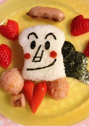 簡単キャラ弁〜飛んでる食パンまん〜-レシピのメイン写真