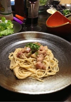 納豆パスタ 胡椒を効かせて。-レシピのメイン写真