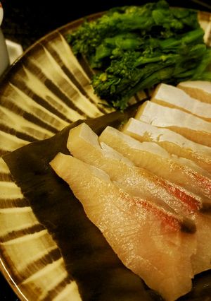 菜の花とぶりの昆布じめ-レシピのメイン写真