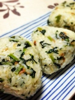 かぶの葉ふりかけ混ぜおにぎり♪-レシピのメイン写真