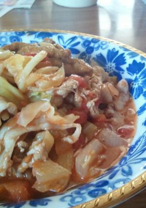 豚肉とトマトの炒めもの～カレー風味～-レシピのメイン写真