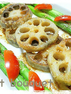 れんこんステーキ*パルメザンチーズソース-レシピのメイン写真