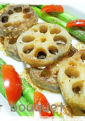 れんこんステーキ＊パルメザンチーズソース-レシピのメイン写真
