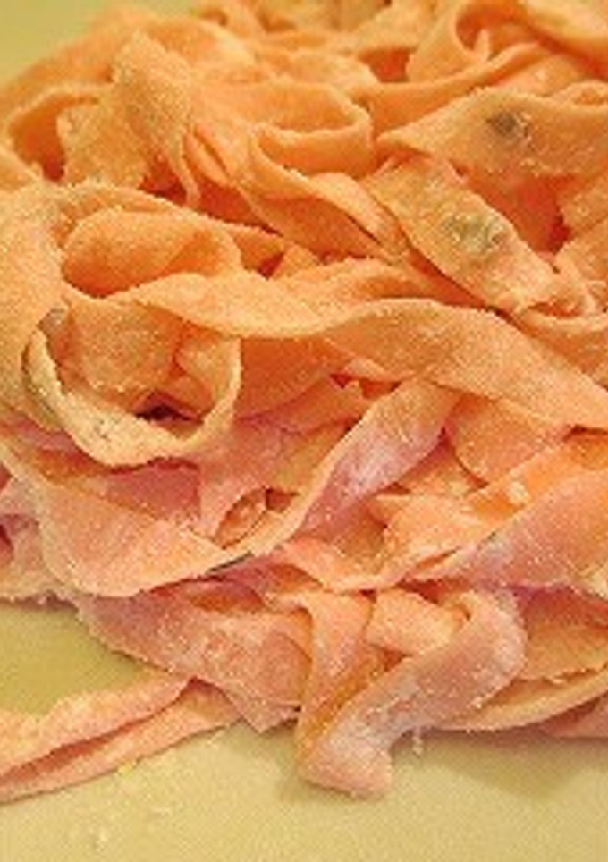 春だね！かわいいもちもち桜の生パスタ♪-レシピのメイン写真