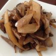 きのこと大根の皮のきんぴら