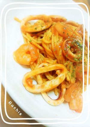 冷凍魚介＆ケチャップで！ペスカトーレ♪-レシピのメイン写真