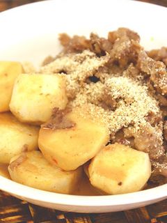 里芋と牛肉の炒め煮-レシピのメイン写真