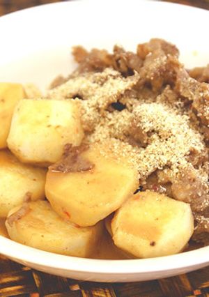 里芋と牛肉の炒め煮-レシピのメイン写真