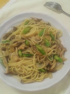 きのことアスパラの和風パスタ-レシピのメイン写真
