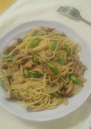 きのことアスパラの和風パスタ-レシピのメイン写真
