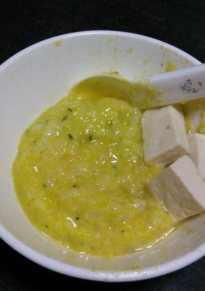 簡単！かぼちゃ豆乳粥☆離乳食中期～-レシピのメイン写真