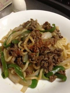 ランチにも♪牛丼みたいな焼うどん-レシピのメイン写真
