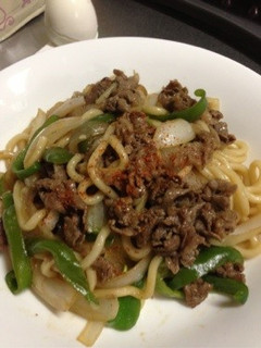 ランチにも♪牛丼みたいな焼うどん-レシピのメイン写真