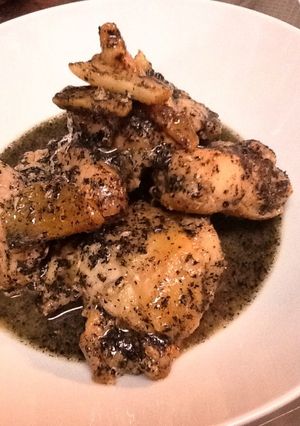 鶏肉の黒胡麻煮-レシピのメイン写真