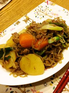 食べたくなる すき焼き風肉じゃが-レシピのメイン写真