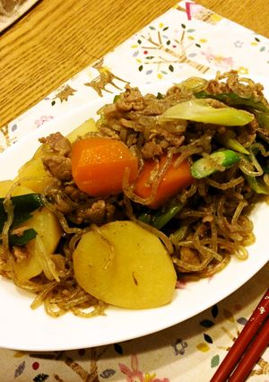食べたくなる すき焼き風肉じゃが-レシピのメイン写真