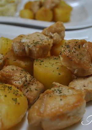 鶏肉とじゃがいものブイヨンみそバター煮-レシピのメイン写真