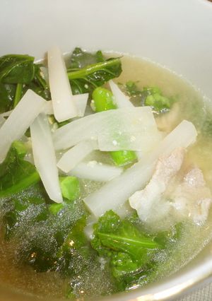 野良坊入り大根＆豚肉味噌スープ-レシピのメイン写真