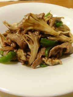 *舞茸と牛肉のオイスターソース炒め*-レシピのメイン写真