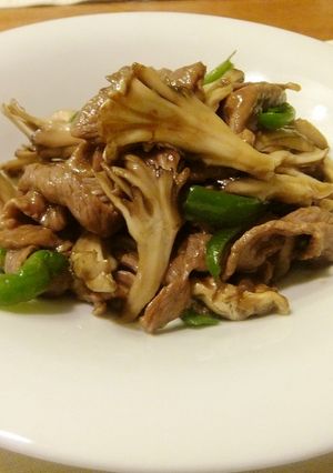 ＊舞茸と牛肉のオイスターソース炒め＊-レシピのメイン写真