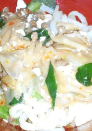 マーボーうどん-レシピのメイン写真