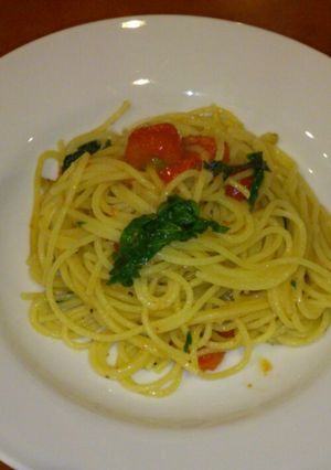 玉ねぎ氷☆アンチョビしそパスタ-レシピのメイン写真