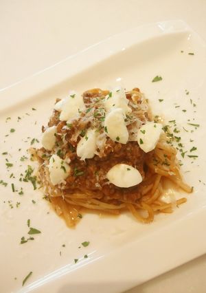 Wチーズ♥ミートソースパスタ-レシピのメイン写真