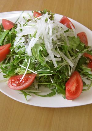簡単♪水菜とベビーリーフのサラダ-レシピのメイン写真