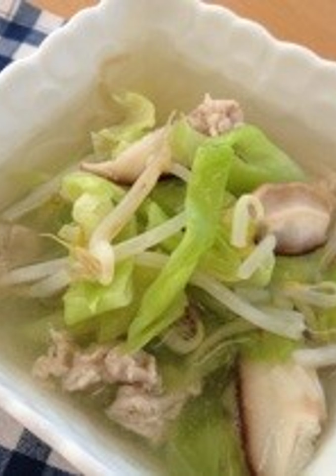 簡単♪キャベツともやしのスープ-レシピのメイン写真