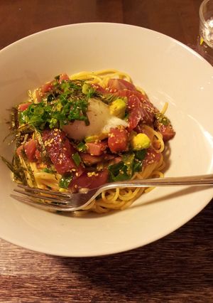 かつおとアボカドのパスタ-レシピのメイン写真