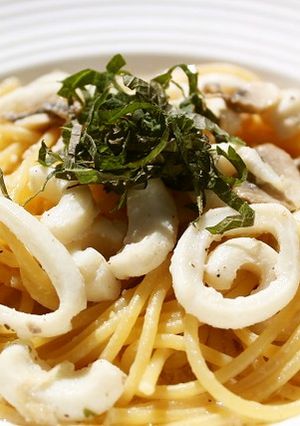 イカと青じそのパスタ ワインバターソース-レシピのメイン写真