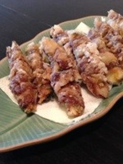 【シンプル】ナス肉巻き揚げ-レシピのメイン写真