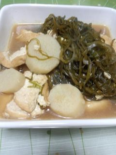 長芋と生厚揚げと昆布の煮物★-レシピのメイン写真