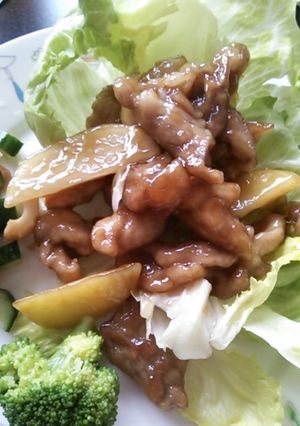 トロトロ～じゃがいもと豚こまの甘酢炒め-レシピのメイン写真
