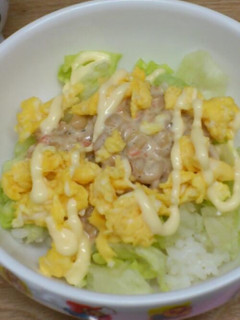 簡単♬ランチに納豆鮭マヨ丼-レシピのメイン写真