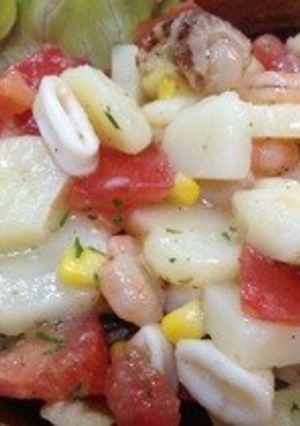 ニューカレドニアのシーフードポテトサラダ-レシピのメイン写真