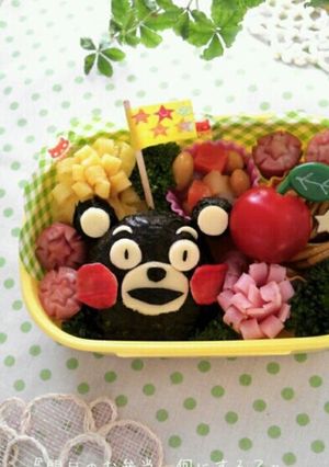 簡単☆可愛い♪キャラ弁☆くまモン弁当☆-レシピのメイン写真