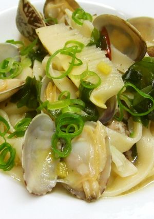 あさりと若竹のもちもちパスタ-レシピのメイン写真