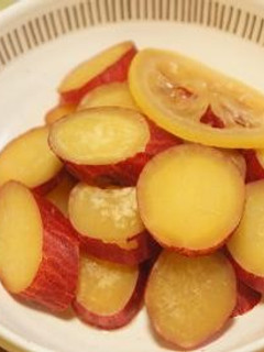 簡単! サツマイモのはちみつレモン煮-レシピのメイン写真
