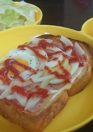 ランチ 朝食にピザトースト-レシピのメイン写真