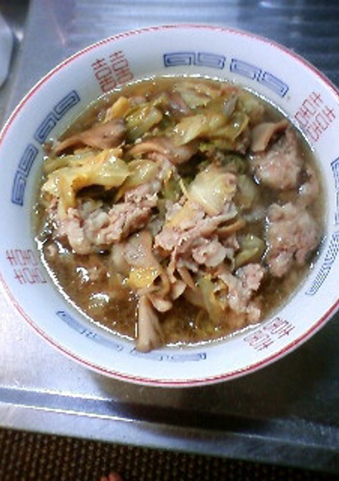 キャベツとマイタケの中華蒸し煮-レシピのメイン写真