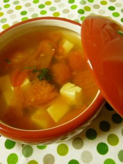 ♪トマトと豆腐のスープ-レシピのメイン写真