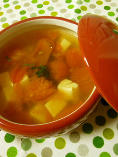 ♪トマトと豆腐のスープ-レシピのメイン写真