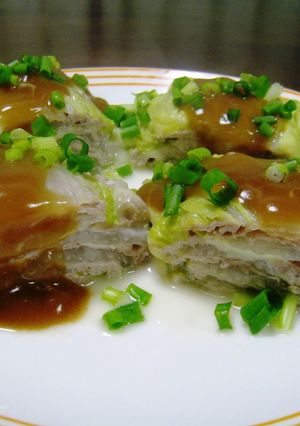簡単！豚肉と白菜のミルフィーユ蒸し-レシピのメイン写真