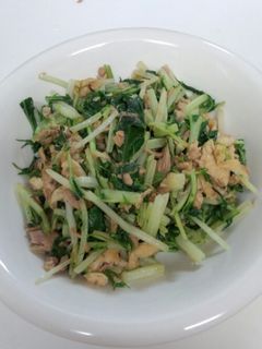 水菜のマヨ醤油炒め-レシピのメイン写真
