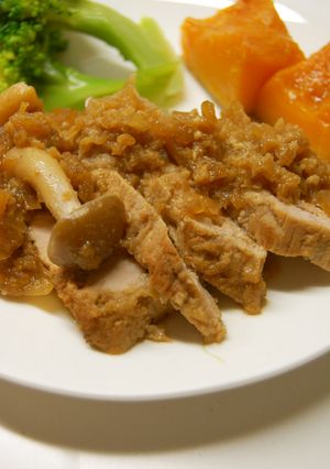柔らか♪豚ももの薬味蒸し焼き-レシピのメイン写真